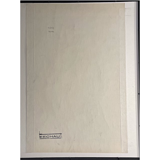 Eugène Eechaut, Composition, Original Ink Drawing, 1969, Framed For Sale - Image 10 of 13