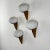 Italian Lancia Wall Sconces in Brass and Opaline Glass from Stilux Milano, 1960s, Set of 4 For Sale - Image 3 of 18