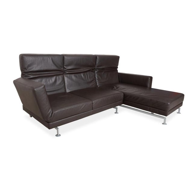Modern Moule Leather Corner Sofa from Brühl For Sale - Image 3 of 17