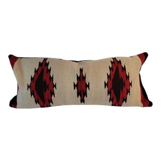 1940s Hand Woven Eye Dazzler Pillow For Sale