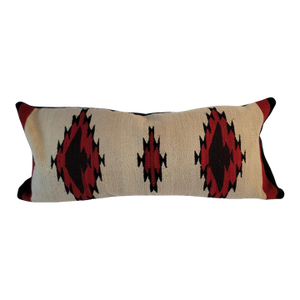 1940s Hand Woven Eye Dazzler Pillow