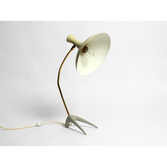 Rare large mid century modern crow's foot table lamp by karl heinz kinsky for cosack. beautiful design with adjustable...