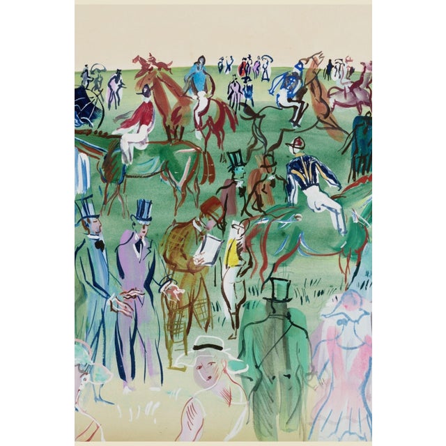 La Pelouse Colorful Equestrian Fine Art Print by Raoul Dufy — 16" X 12" For Sale In Buffalo - Image 6 of 8