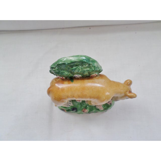 This is a Wonderful! Antique Staffordshire Lioness Cat with Baby under a Tree Pottery Figurine. This Lovey Piece Stands 6"...