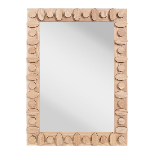 Robin Baron Winfield Wooden Rectangular Vanity Mirror For Sale
