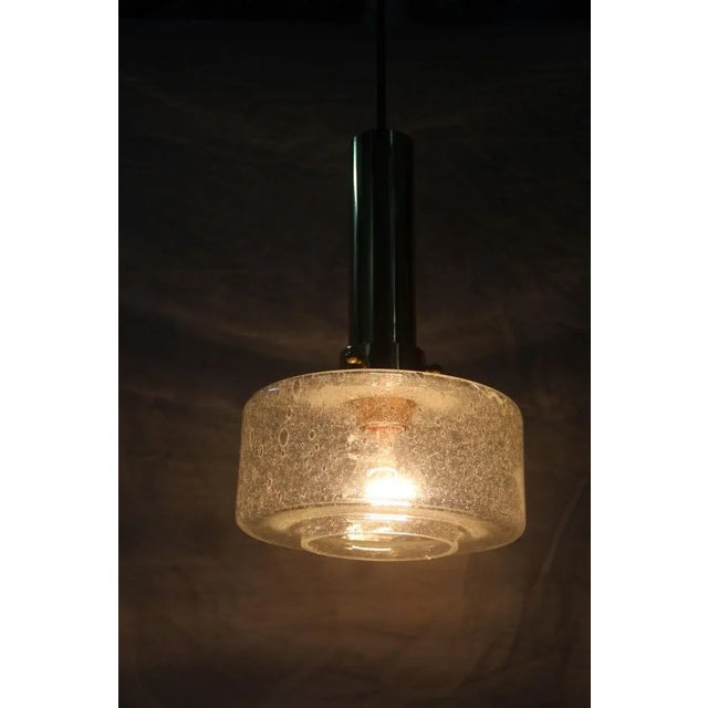Brass and Murano Glass Pendant Lamp, 1970s For Sale - Image 10 of 13