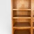 Brown Vintage Oak Double-Column Bookcase, Tall Open Shelving Cabinet For Sale - Image 8 of 8