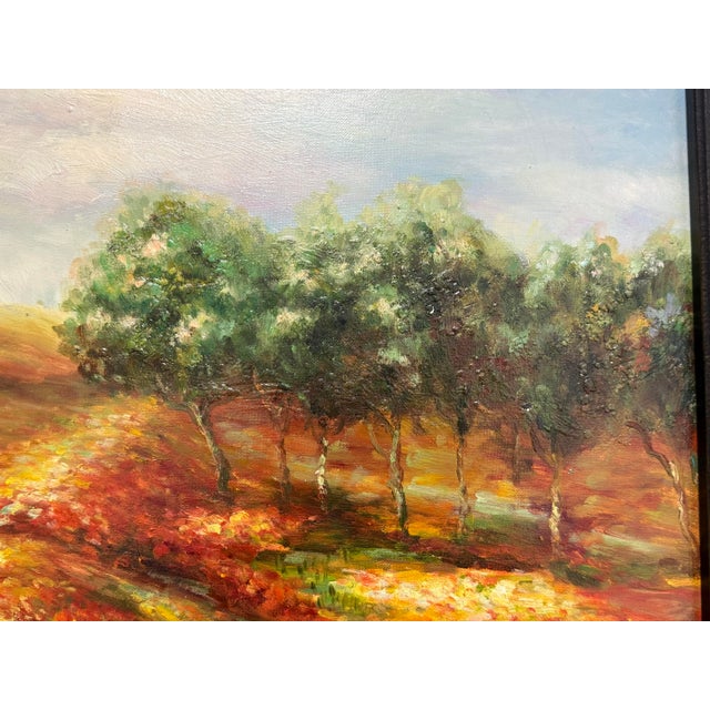 Paint Watkins for Prestige Arts Tuscan Poppies Artwork, Certificate For Sale - Image 7 of 12