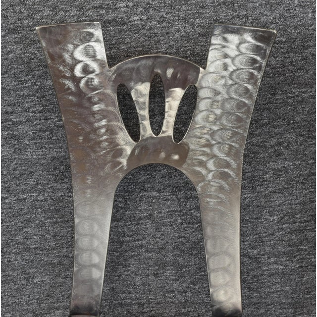 Brown Fanciful Bohemian Style Accent Chrome and Oak Chairs - a Pair For Sale - Image 8 of 12