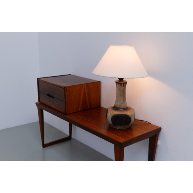 Mid-Century Modern Mid-Century Danish Stoneware Table Lamp by Aksel Larsen for Axella, 1970s For Sale - Image 3 of 18