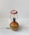 French Orange Pottery Orb Table Lamp in the style of Jean Besnard, 1930s For Sale - Image 3 of 8
