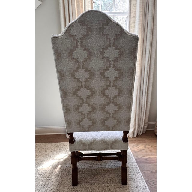 Early 20th Century Hand-Carved Baroque Throne Chair For Sale - Image 4 of 8