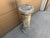 Late 20th Century Weathered Neoclassical Cast-Concrete Garden Column Pedestal For Sale - Image 5 of 11