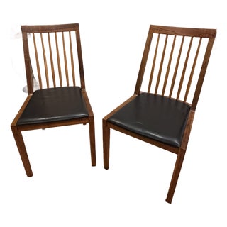 Pair of Organic Modernism Dining Chairs For Sale