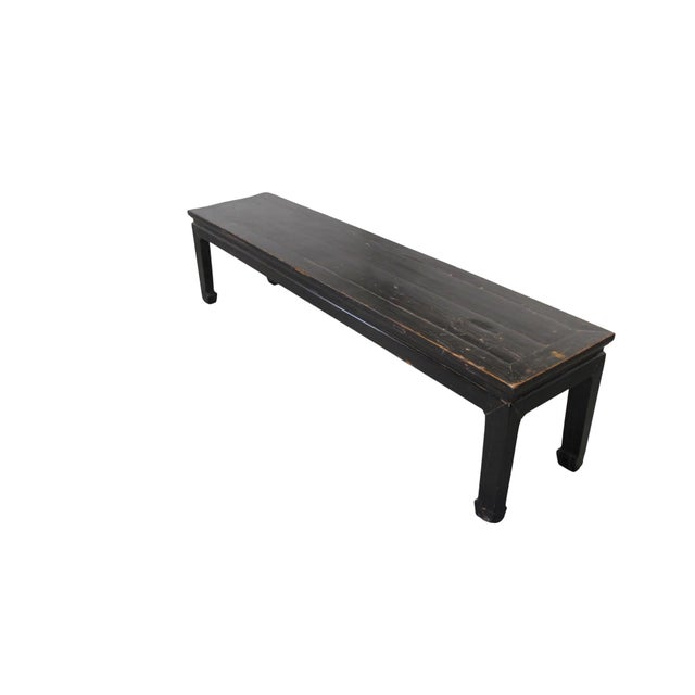 Made of solid elm wood, the color and wood of this rustic vintage bench is exact the same as it was found.It will be a...