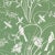 Sample - Schumacher Sky Meadow Wallpaper in Green For Sale