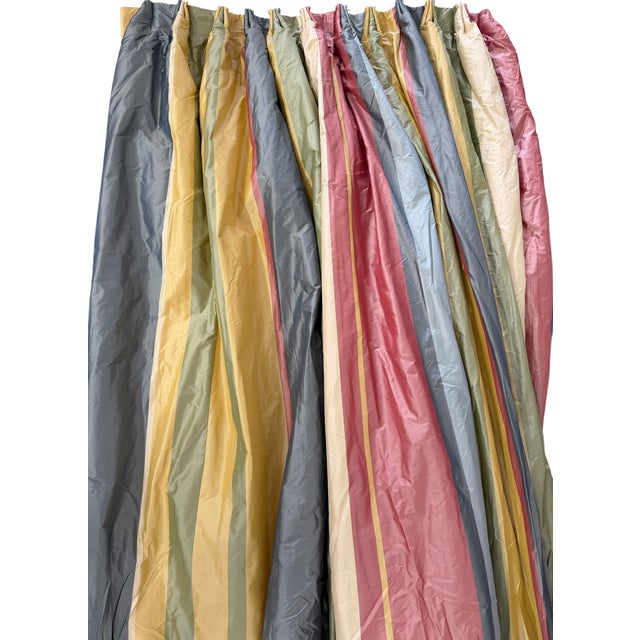2000 - 2009 Huge Clarence House Silk Stripe Drapery Panel - 1 of 10 For Sale - Image 5 of 5