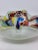White Vintage Authentic Murano Made in Italy Cased Kaleidoscope Multi Color Hand Blown Art Glass Bowl Art Glass For Sale - Image 8 of 12