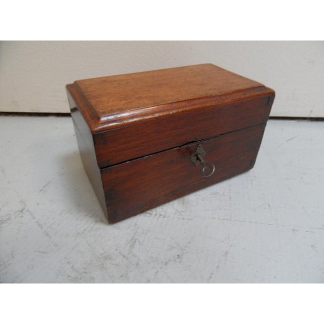 Antique Mahogany Jewelry Box, 1890s For Sale - Image 4 of 9