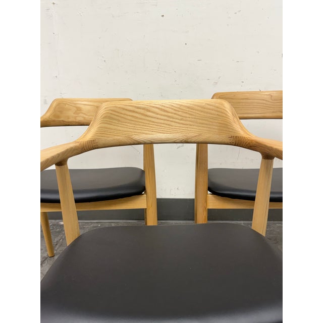 Black Interior Icons Hiroshima Armchairs, Set of Six For Sale - Image 8 of 12