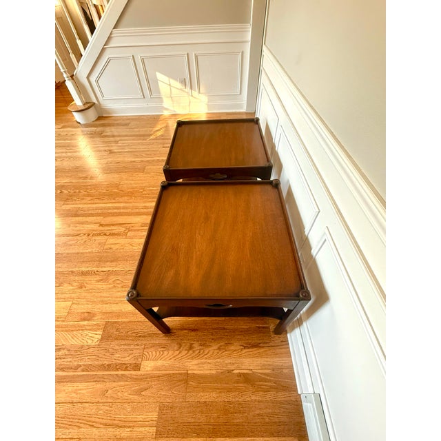 Mid 20th Century Pair of Vintage Kittinger Mahogany End Tables – Buffalo, New York For Sale - Image 5 of 10