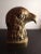 Metal Solid Brass Bald Eagle Head Bookend For Sale - Image 7 of 7