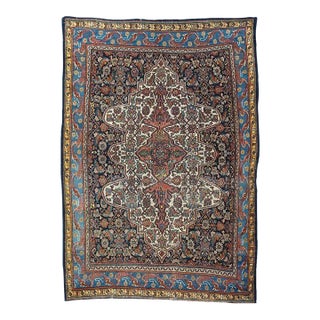 Antique Bibikabad Rug 4'9'' x 6'9'' For Sale