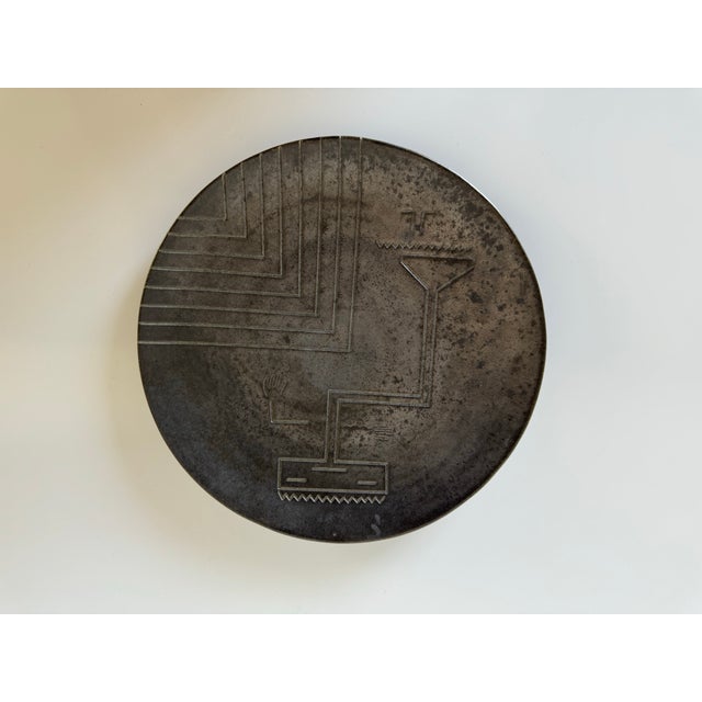 1980's Sherman Cave Creek Native American Navaho Wall Ceramic Plate For Sale - Image 11 of 11