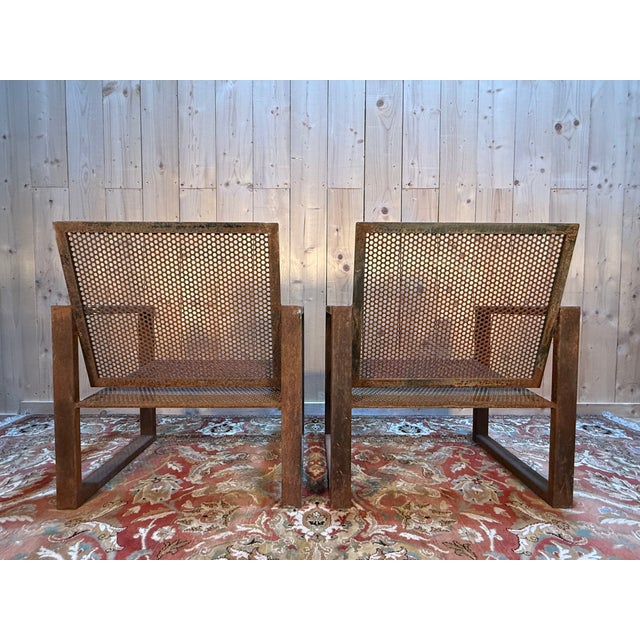 Garden Armchairs in the style of Mategot, 1970s, Set of 2 For Sale - Image 6 of 7