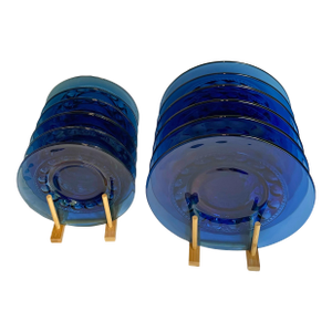 Mid 20th Century Tiara Exclusives Imperial Blue Dinner & Luncheon Plate - Set of 12