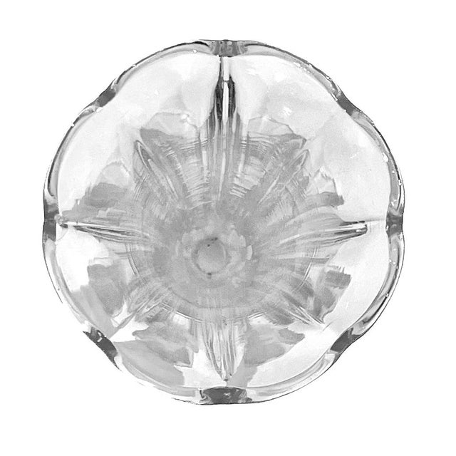 Art Deco Vintage Art Deco Glass Fluted Turtle Dove Vase For Sale - Image 3 of 5