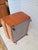 Mid-Century Saddle Ottoman in Teak and Caramel Velour on Castors from G-Plan, 1980s For Sale - Image 10 of 14