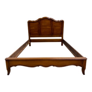 Vintage Full Size White Furniture Company French Provincial Bed For Sale