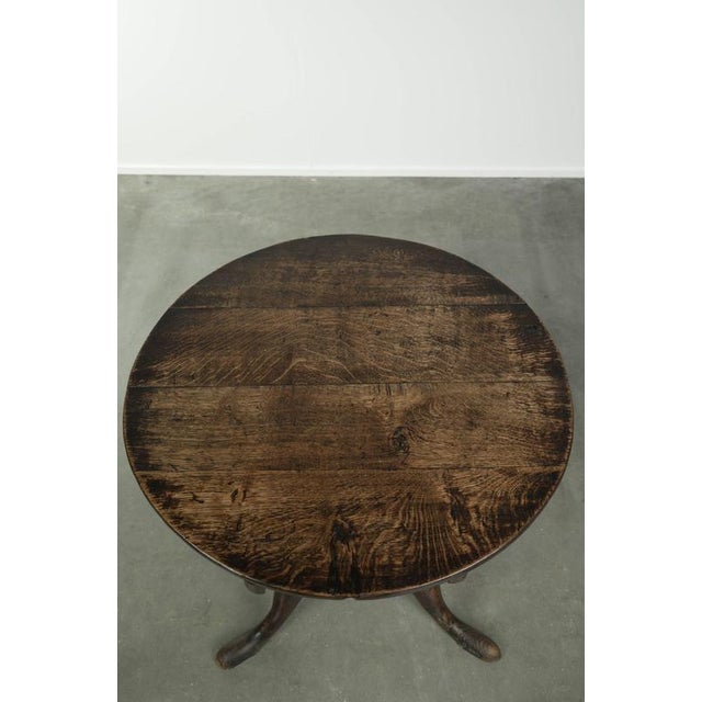 18th Century English Oak Side Table For Sale - Image 4 of 9