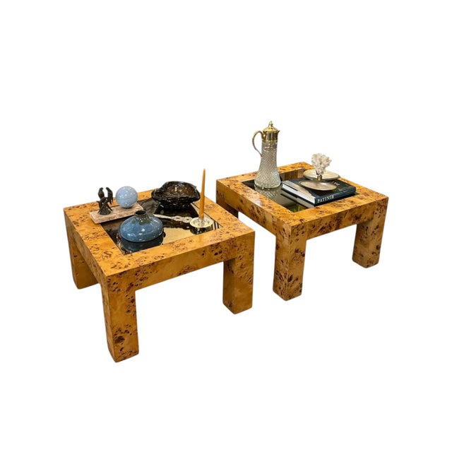 Brown Tables by Milo Baughman, 1970s, Set of 2 For Sale - Image 8 of 8