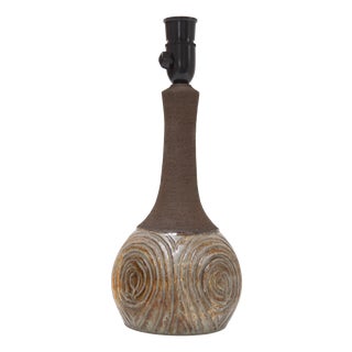 Danish Modern Ceramic Table Lamp by Børge Christoffersen for Chris Haslev, 1960s For Sale