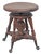 1900 - 1909 Antique Victorian Lyon & Healy Piano Stool Swivel Adjustable Cast Iron 1890s For Sale - Image 5 of 16