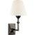 Alexa Hampton for Visual Comfort Signature Jane Wall Sconce in Gun Metal with Linen Shade For Sale