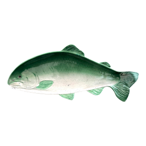 Vintage Coastal Ceramic Fish Platter