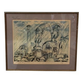 1974 Signed Kingdom of Music Wall Art For Sale