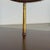 Wood Mid-Century Italian Walnut Vanity Console with Brass Legs and Circular Mirror, 1950s For Sale - Image 7 of 17