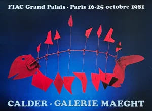 Alexander Calder - Galerie Maeght at Fiac (International Contemporary Art Fair) Grand Palais in Paris, 1988