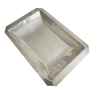 Antique Silver-Plated Metal Dish, 1890s For Sale