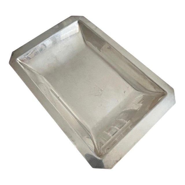 Antique Silver-Plated Metal Dish, 1890s For Sale