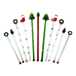Vintage Murano Style Art Glass Swizzle Sticks – Bar Cart Decor & Cocktail Entertaining – Set of 11