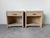 Hollywood Regency Vintage Coastal Rattan & Leather Top One-Drawer Nightstands – A Pair For Sale - Image 3 of 12