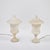 Pair Vintage Italian Small Lidded Urn Alabaster Lamps For Sale - Image 4 of 9