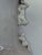 Ivory Vintage Large Chinese Blanc De Chine Crackle Glazed Porcelain Foo Dog Handle Table Lamps on Hardwood Bases a Pair For Sale - Image 8 of 11