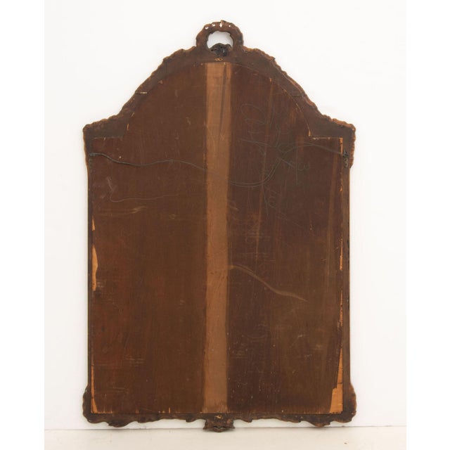 Wood Neoclassical Style Fruitwood Framed Mirror For Sale - Image 7 of 7