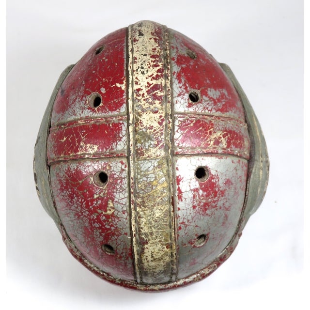1930s Vintage Leather Football Helmet